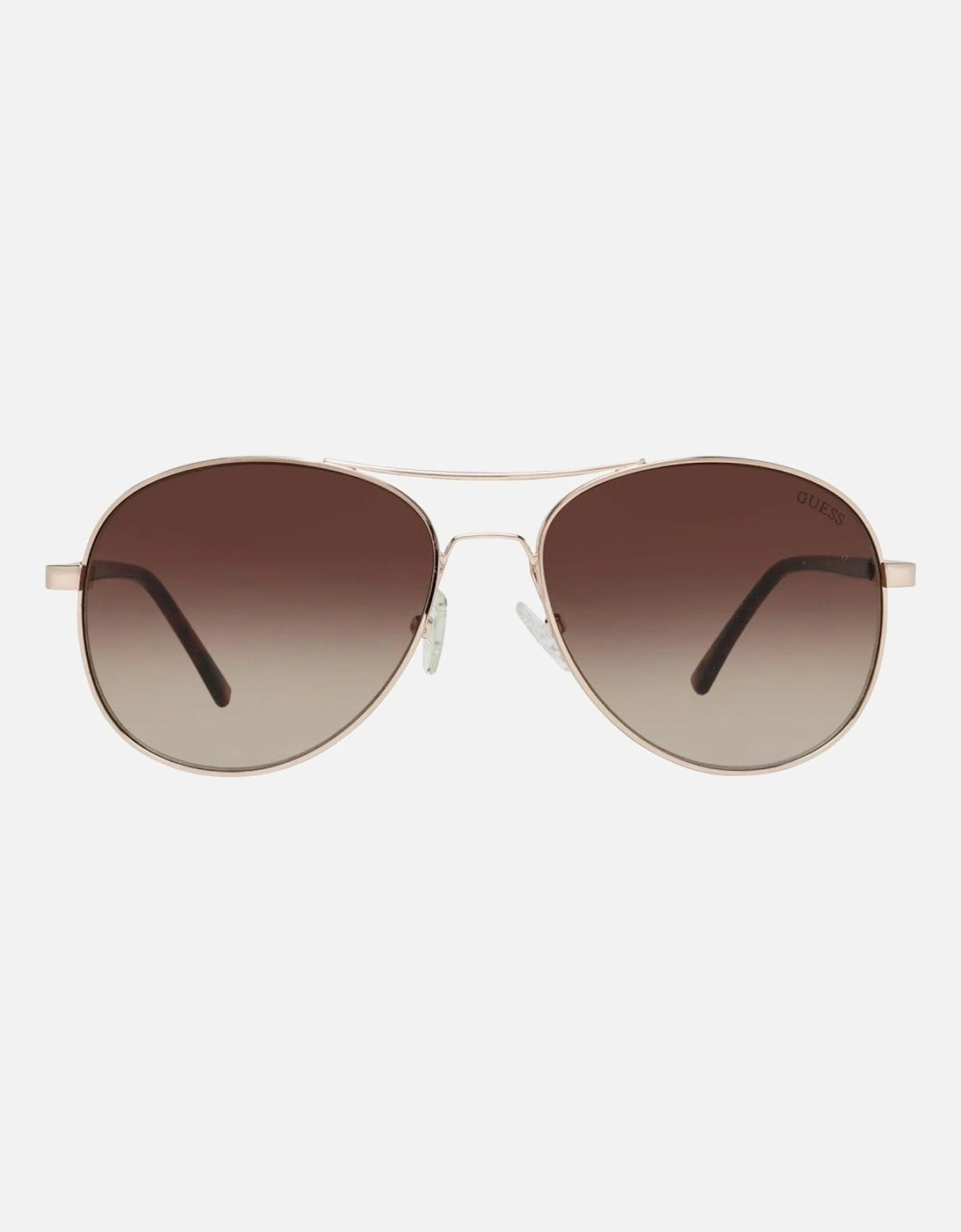 Metal Sunglasses with Gradient Lenses Women - Gold