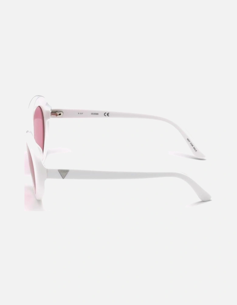 Acetate Fine Heart Sunglasses Women - White
