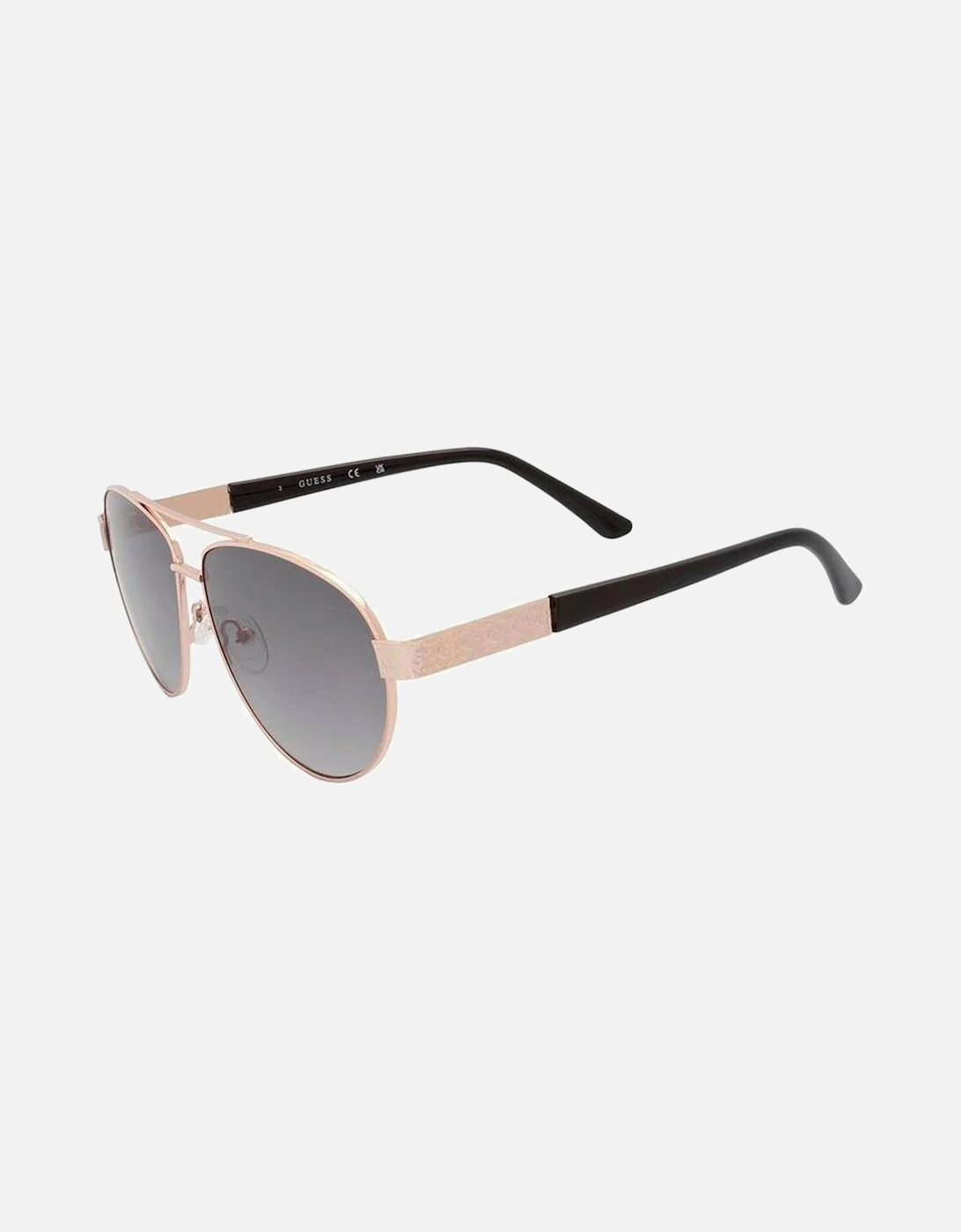 Metal Frame Gradient Sunglasses Unisex - Gold, 3 of 2