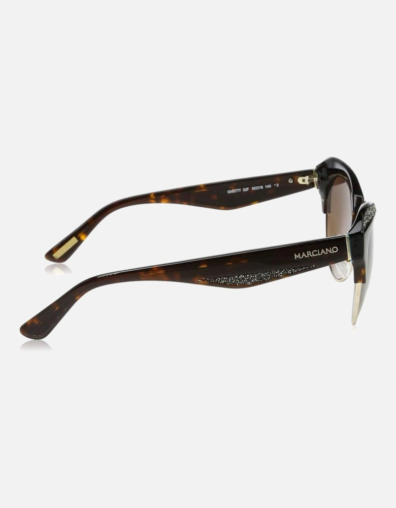 Acetate Bracelet Watch with Brown Dial Women Sunglasses