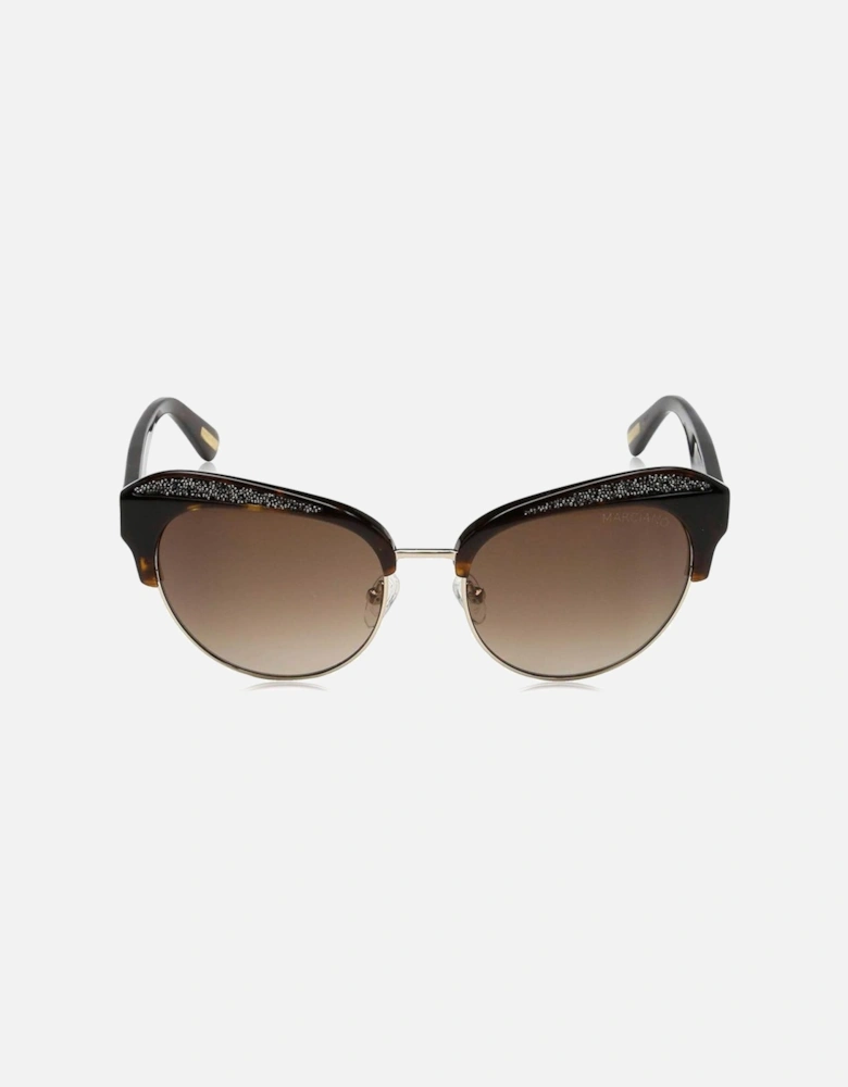 Acetate Bracelet Watch with Brown Dial Women Sunglasses