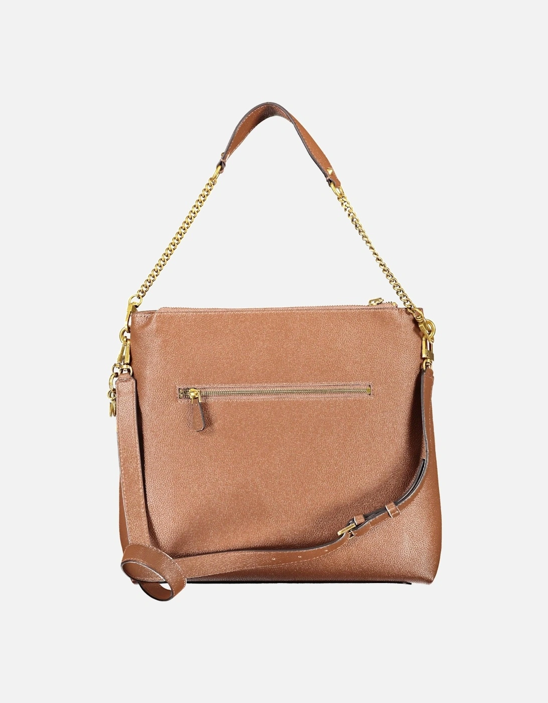 Versatile Shoulder Bag with Multiple Compartments in Brown Women