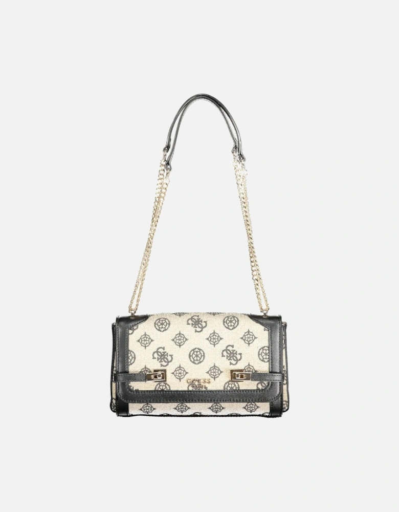 Leather Crossbody Bag with Gold-tone Hardware Women - Black Handbags