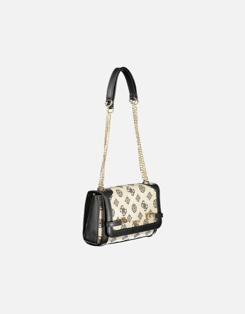 Leather Crossbody Bag with Gold-tone Hardware Women - Black Handbags