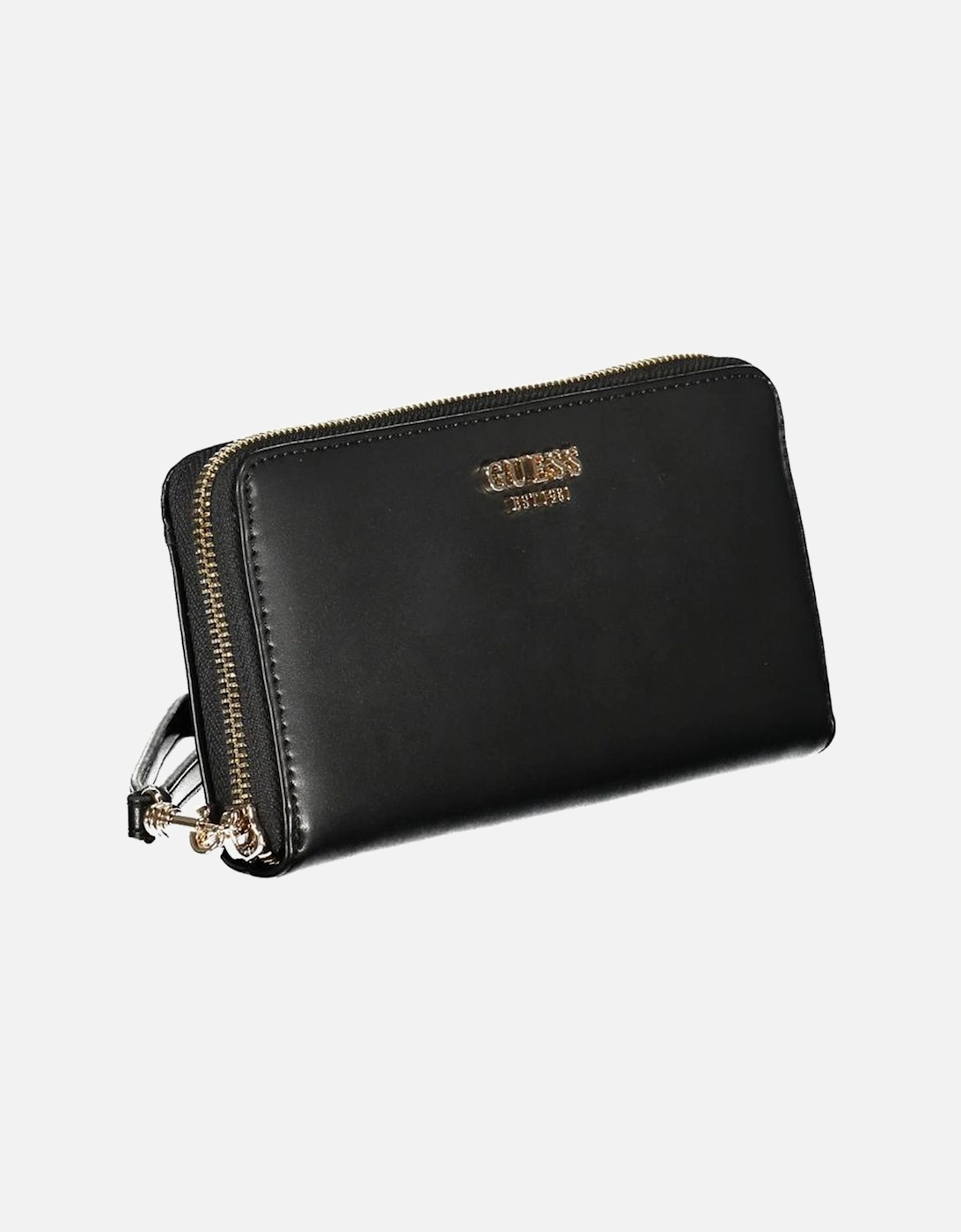 4-Compartment Wallet with Coin Purse and Zip Closure Women - Black