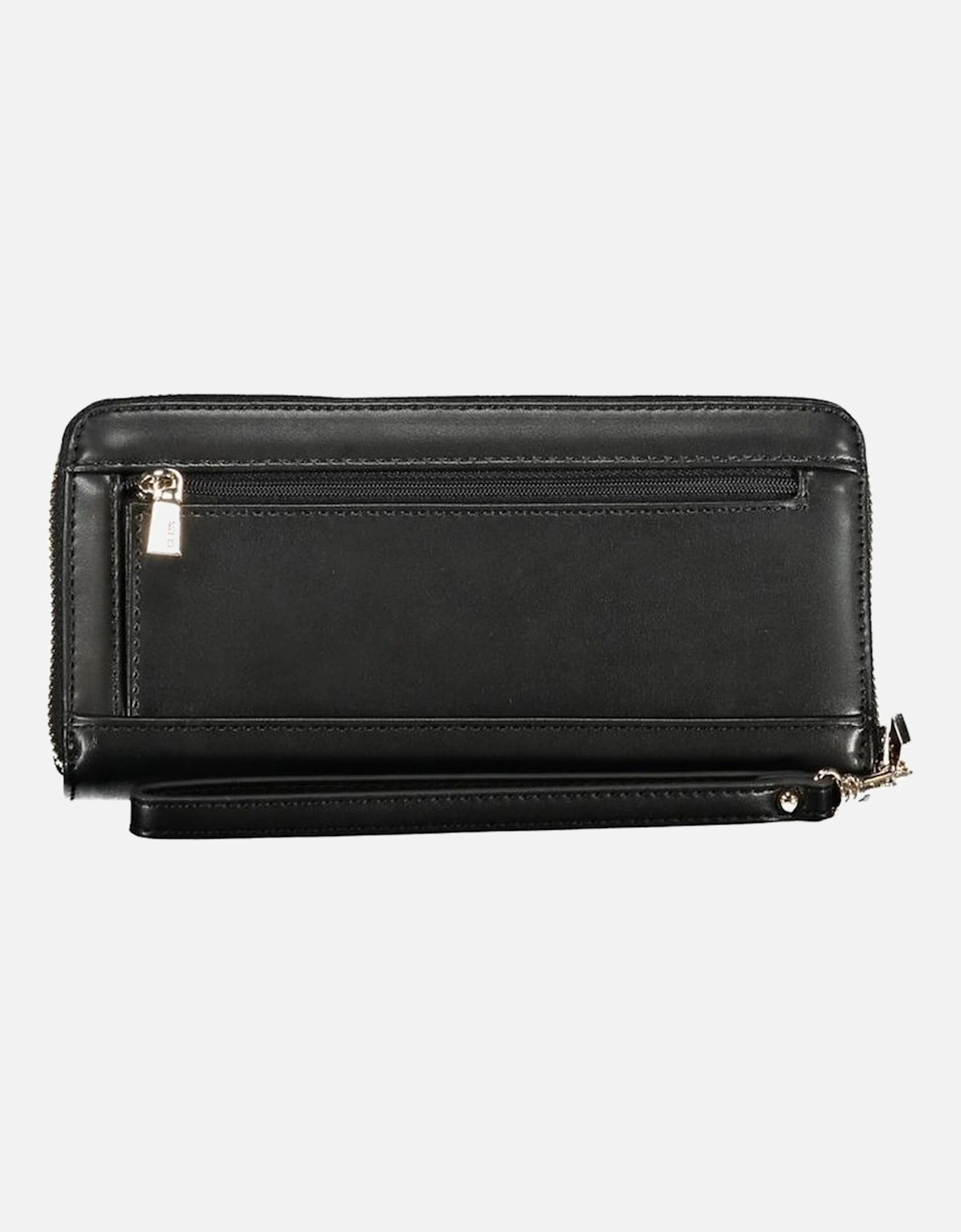 4-Compartment Wallet with Coin Purse and Zip Closure Women - Black