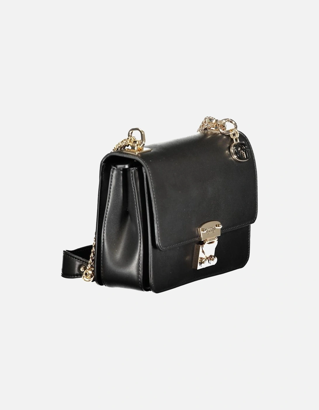 Leather Crossbody Bag with Gold-Tone Hardware Women - Black Handbags