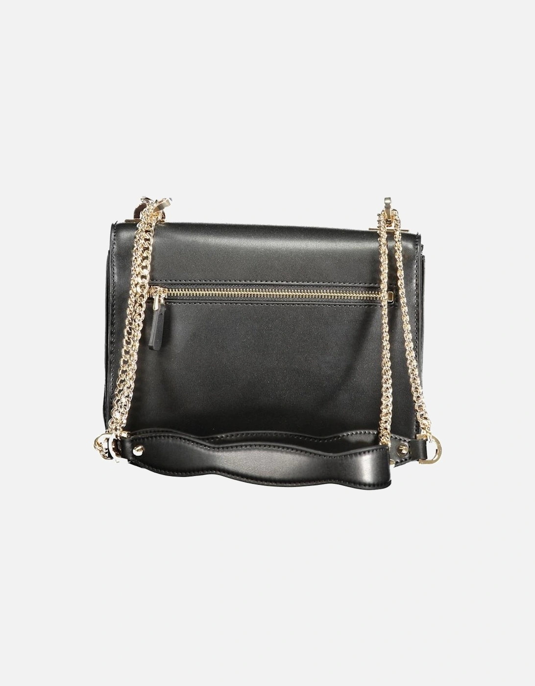 Leather Crossbody Bag with Gold-Tone Hardware Women - Black Handbags