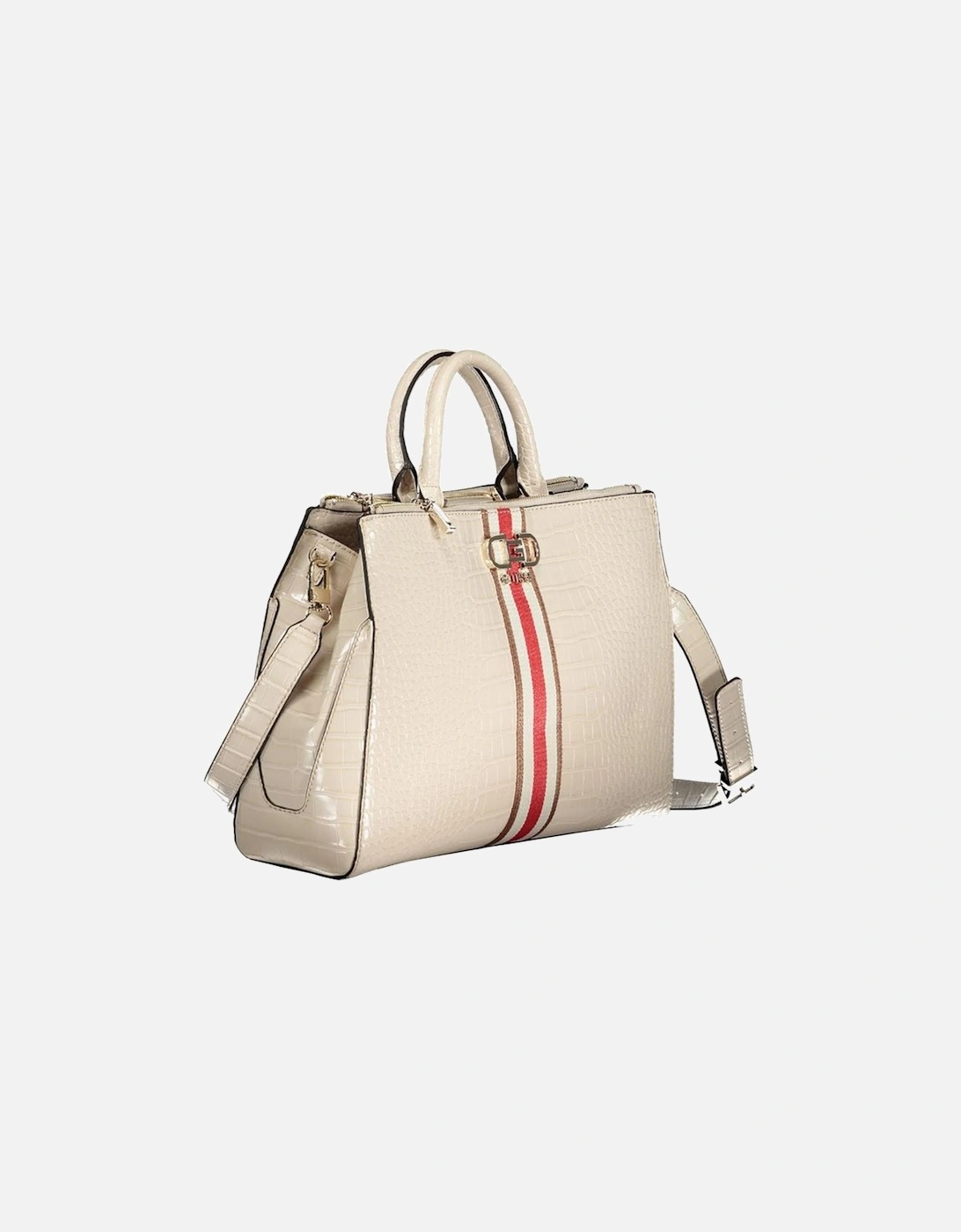 Beige Polyethylene Handbag Women