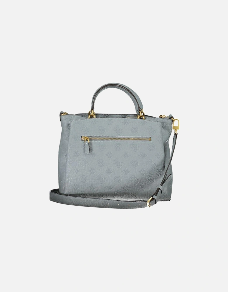 Peony Bag with Handles and Adjustable Strap Women - Light Blue