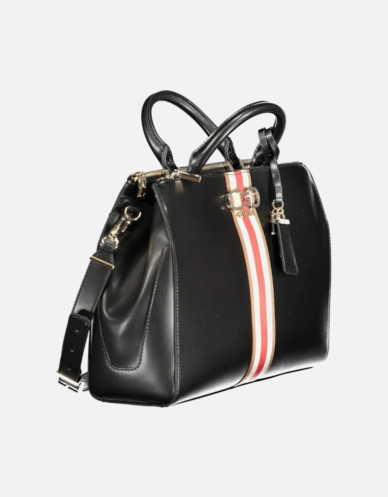 Leather Crossbody Bag with Gold Hardware Women - Black Handbags