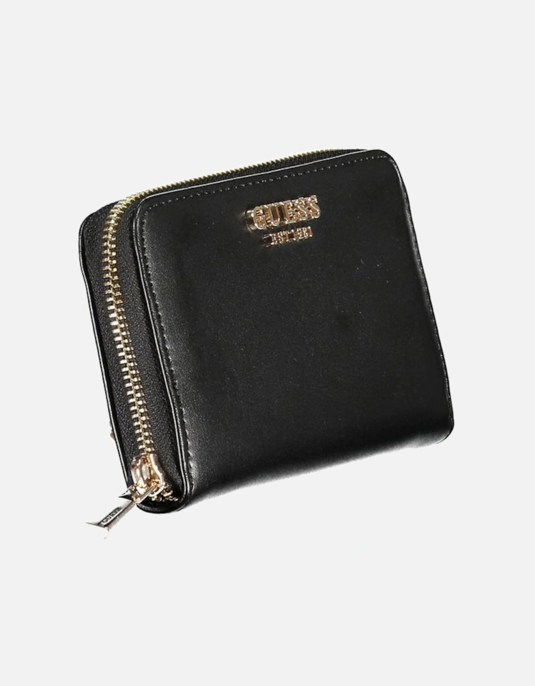 3-Compartment Wallet with Coin Purse and Card Spaces Women - Black