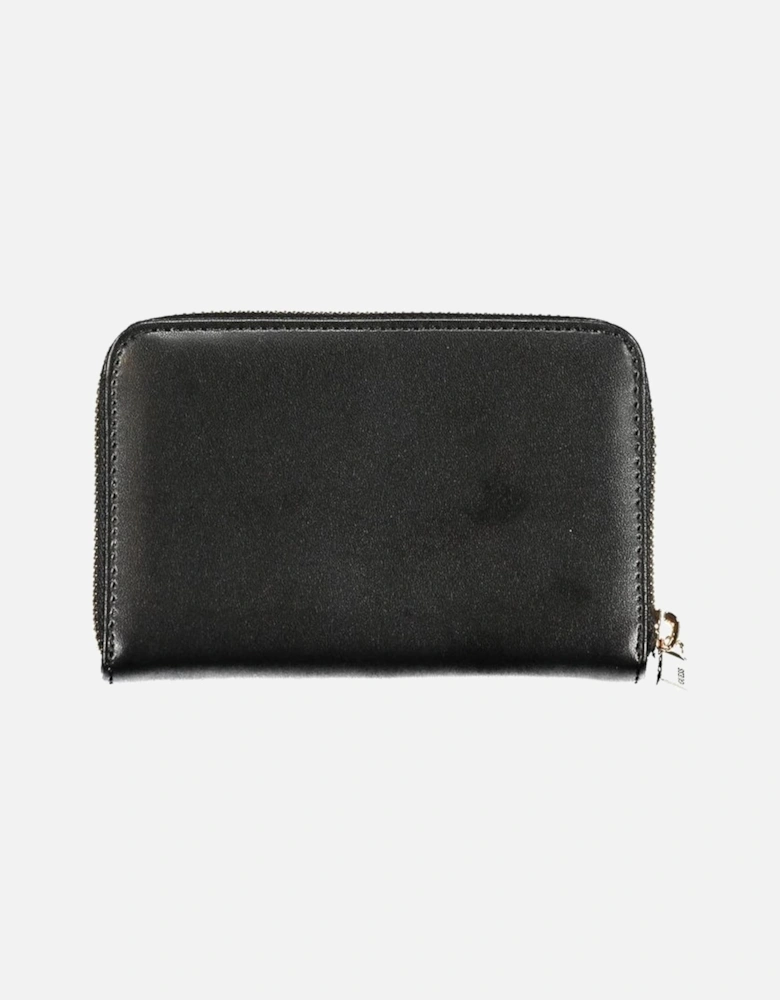 3-Compartment Wallet with Coin Purse and Card Spaces Women - Black