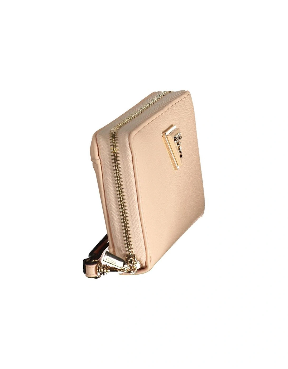 Leather Shoulder Bag with Chain Strap Women - Pink Wallets