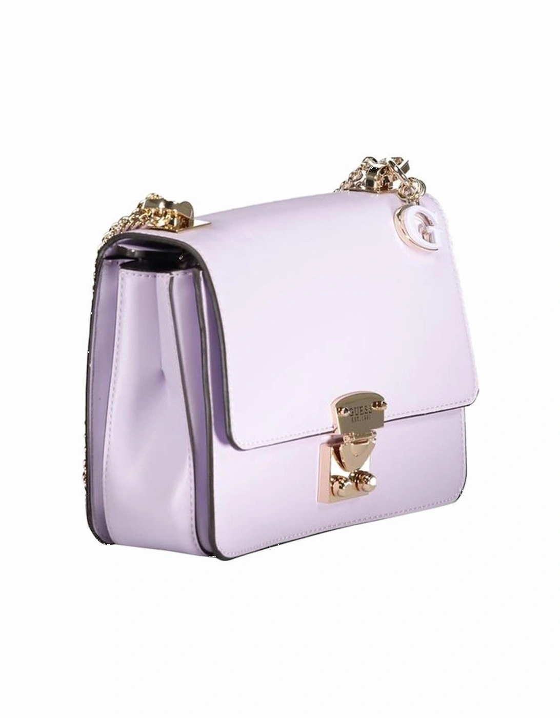 Textured Leather Shoulder Bag Women - Purple Handbags