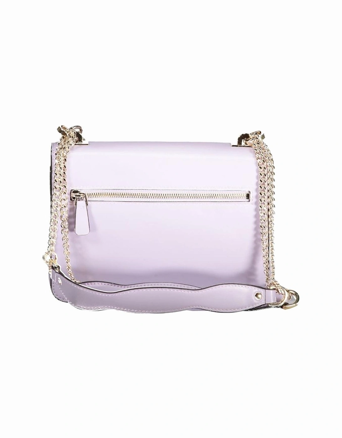Textured Leather Shoulder Bag Women - Purple Handbags