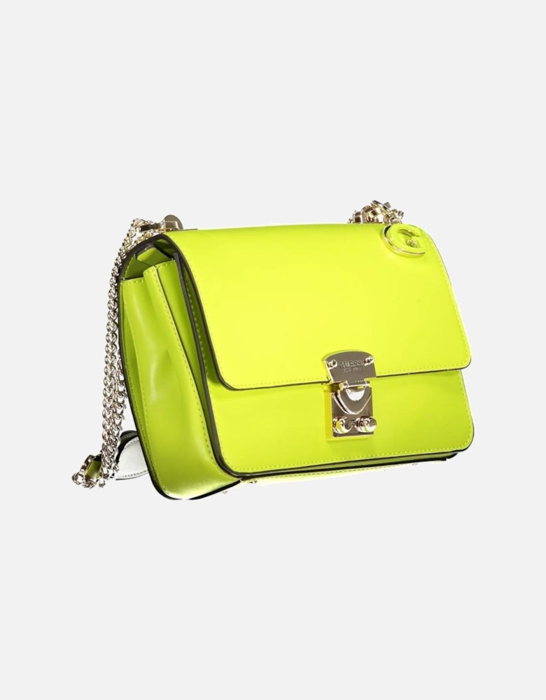 Leather Crossbody Bag with Gold-Tone Hardware Women - Green Handbags