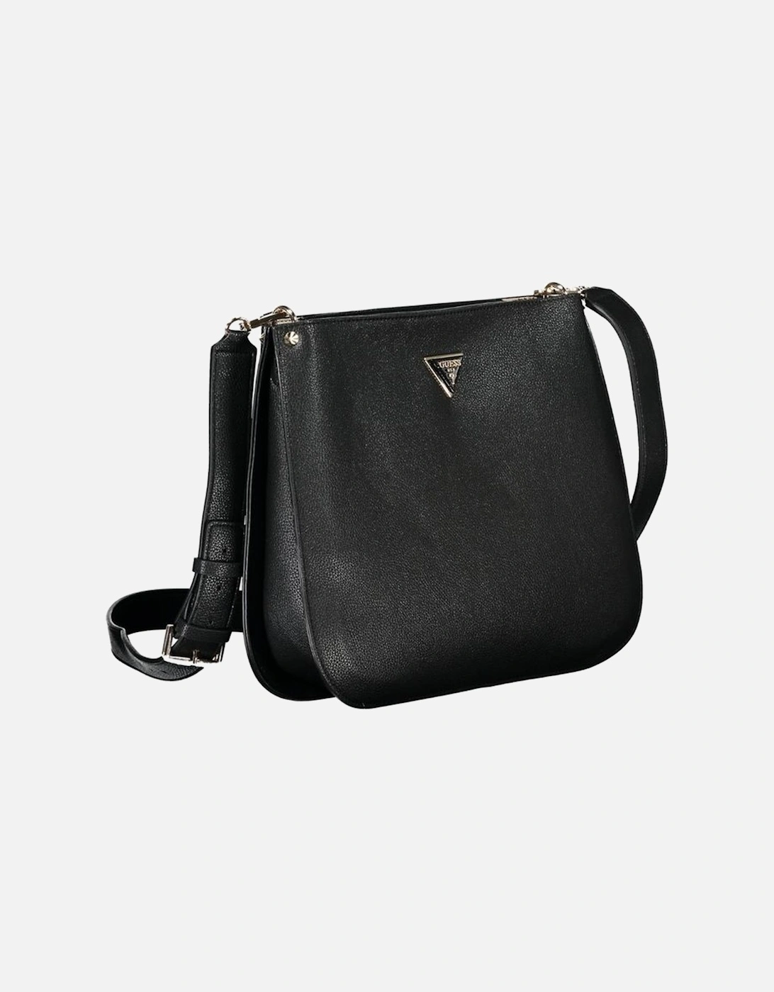 Adjustable Shoulder Strap Logo Bag Women - Black Handbags