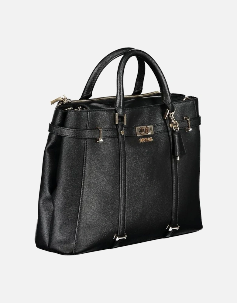 Emilee Bag with Two Handles and Removable Shoulder Strap Women - Black