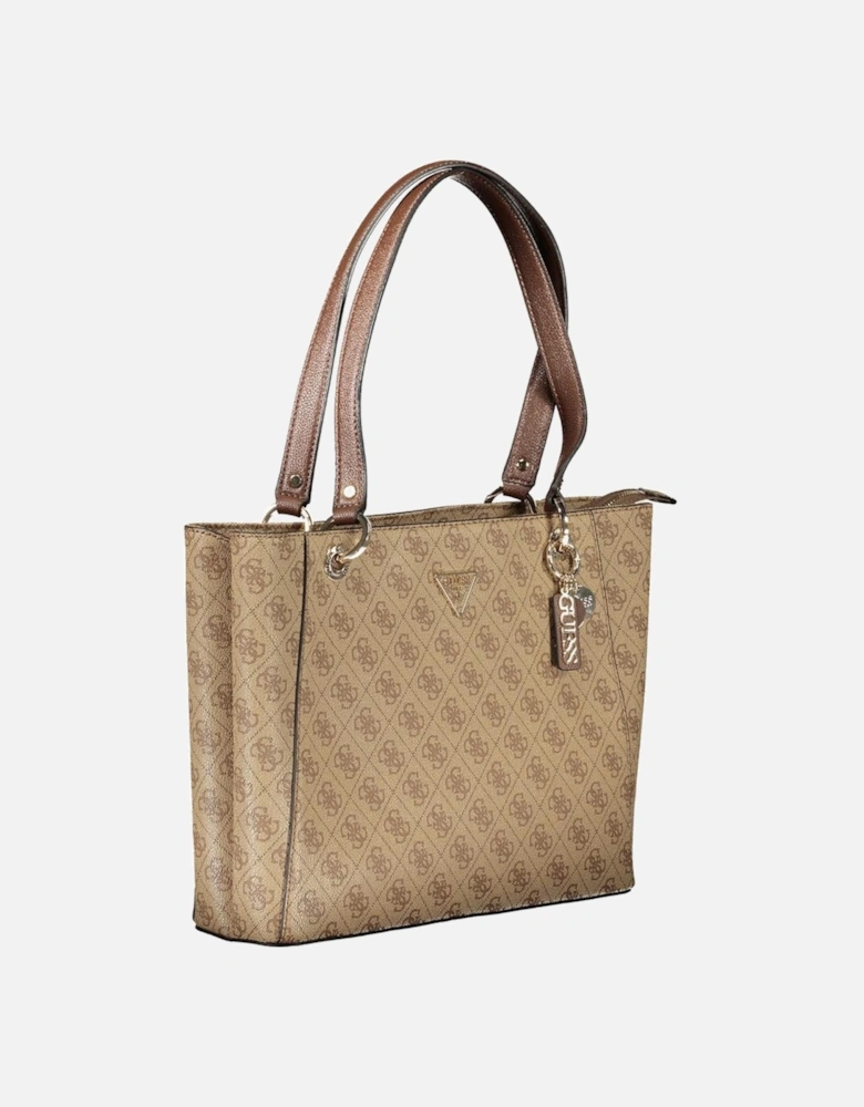 Two-Compartment Shoulder Bag with External Pocket and Internal Phone