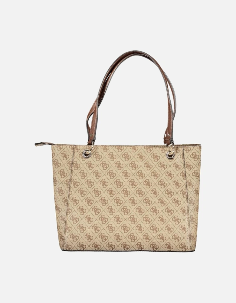 Two-Compartment Shoulder Bag with External Pocket and Internal Phone