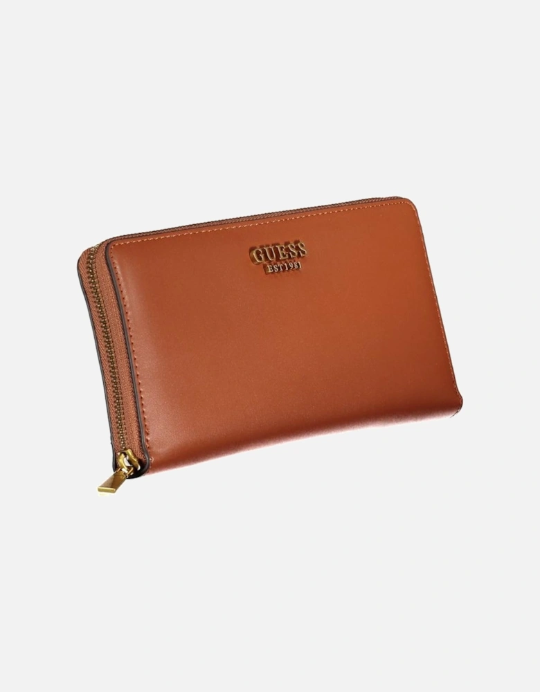 Triple Compartment Wallet with Coin Purse and Zip Closure Women -