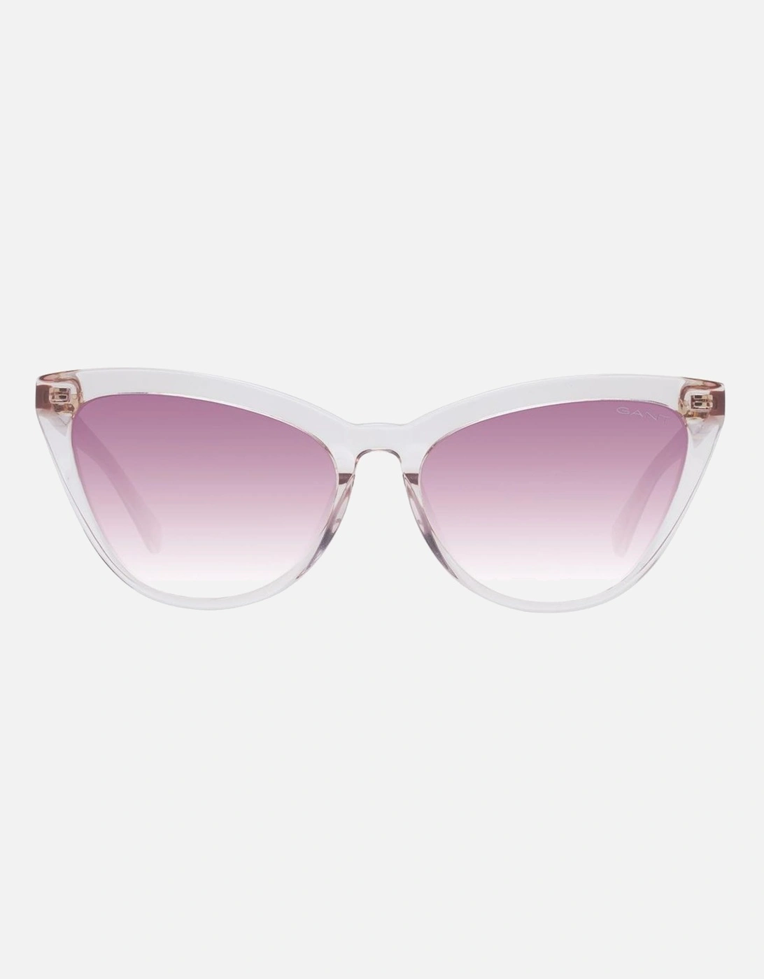 Rose Plastic Cat Eye Sunglasses with Purple Gradient Lenses Women -