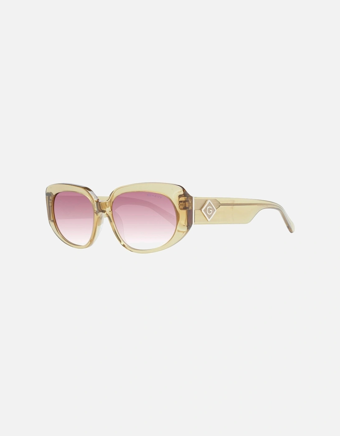 Brown Rectangle Sunglasses with Purple Gradient Lenses - Category 2, 4 of 3