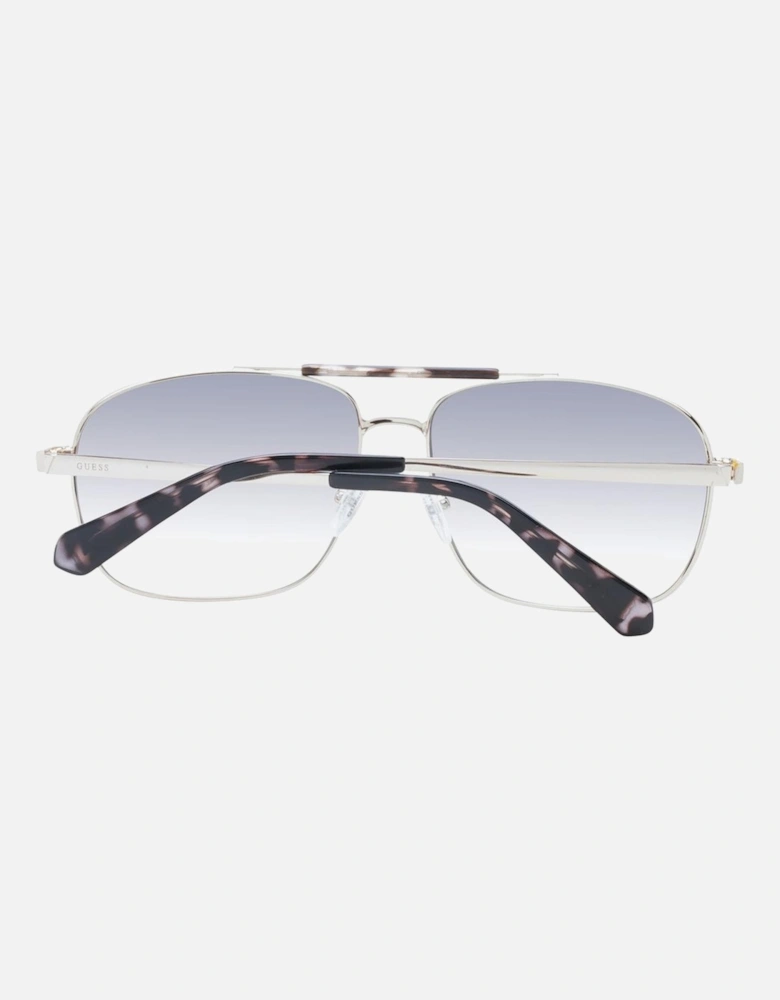 Gold Aviator Sunglasses with Grey Lenses - Category 2 Unisex