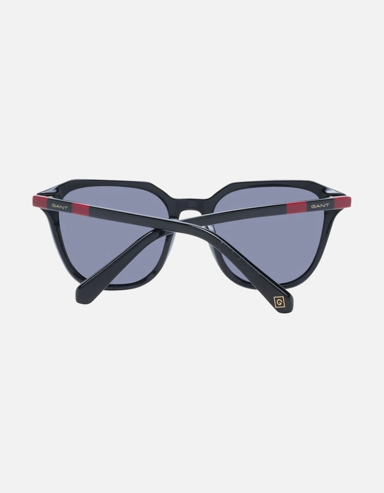 Black Rectangle Sunglasses with Grey Lenses - Category 3 Women