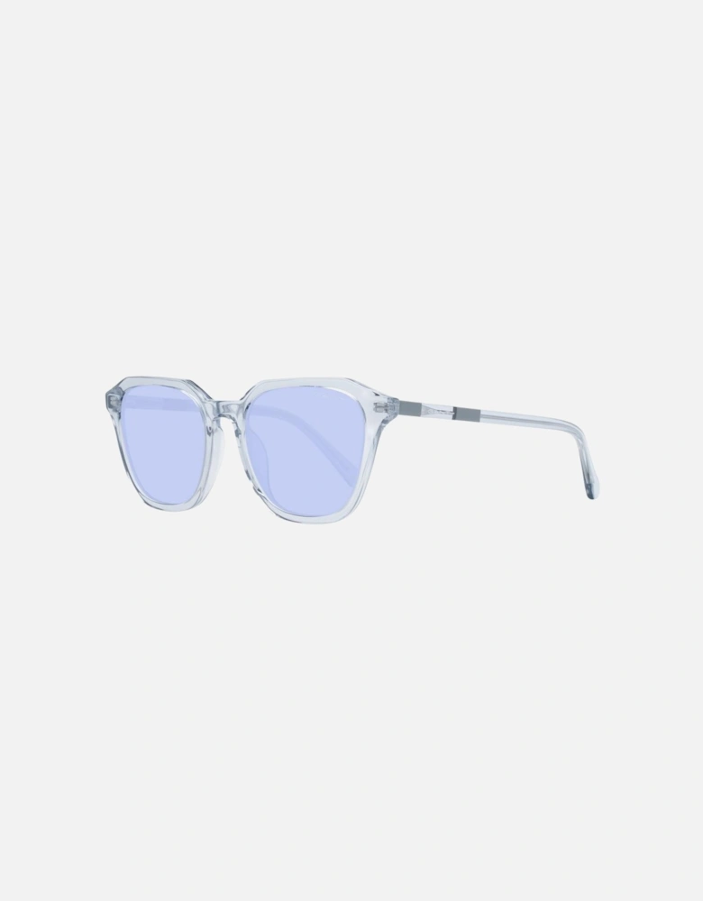 GA7030 Square Sunglasses Transparent Blue Women - Gray