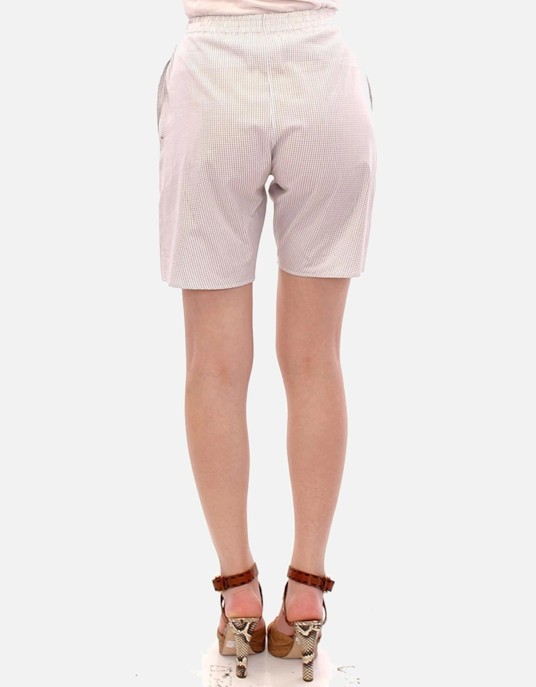 Checked Shorts Women - White