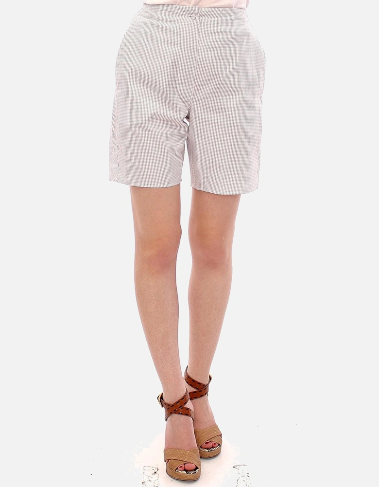 Checked Shorts Women - White