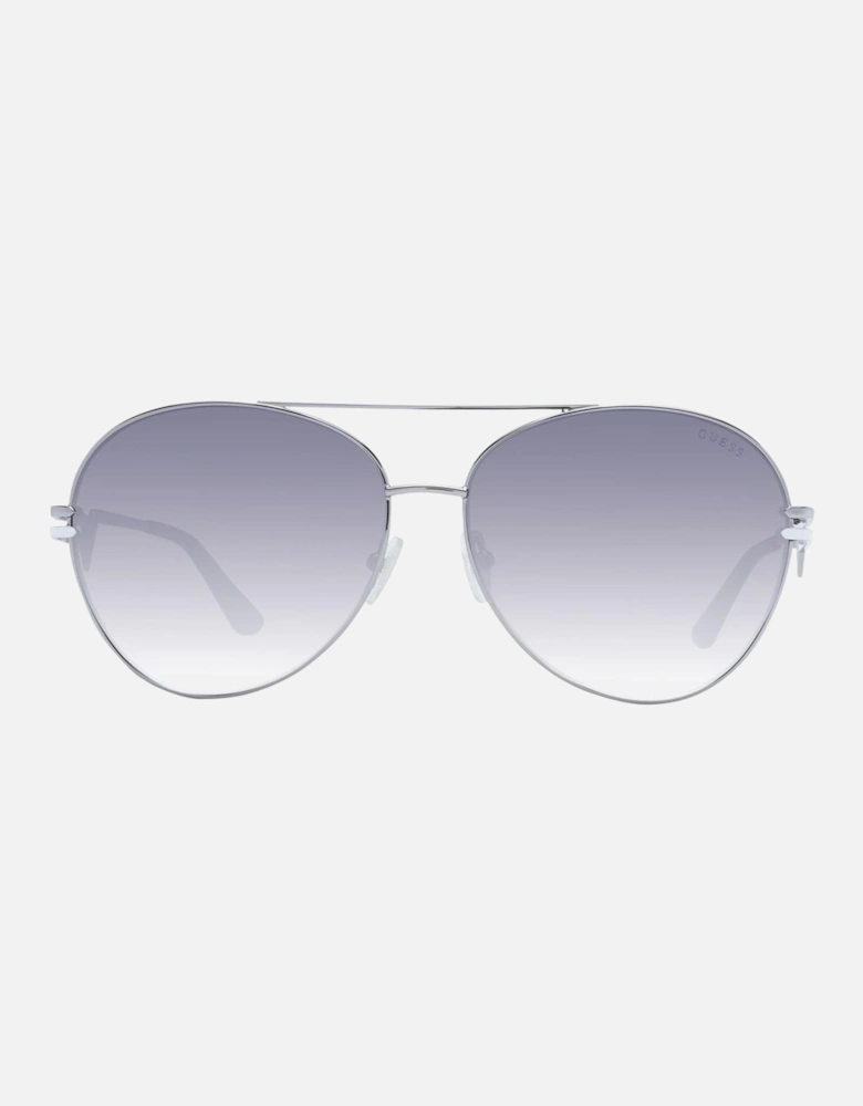 Gunmetal Aviator Sunglasses with Blue Gradient Lenses - Category 3