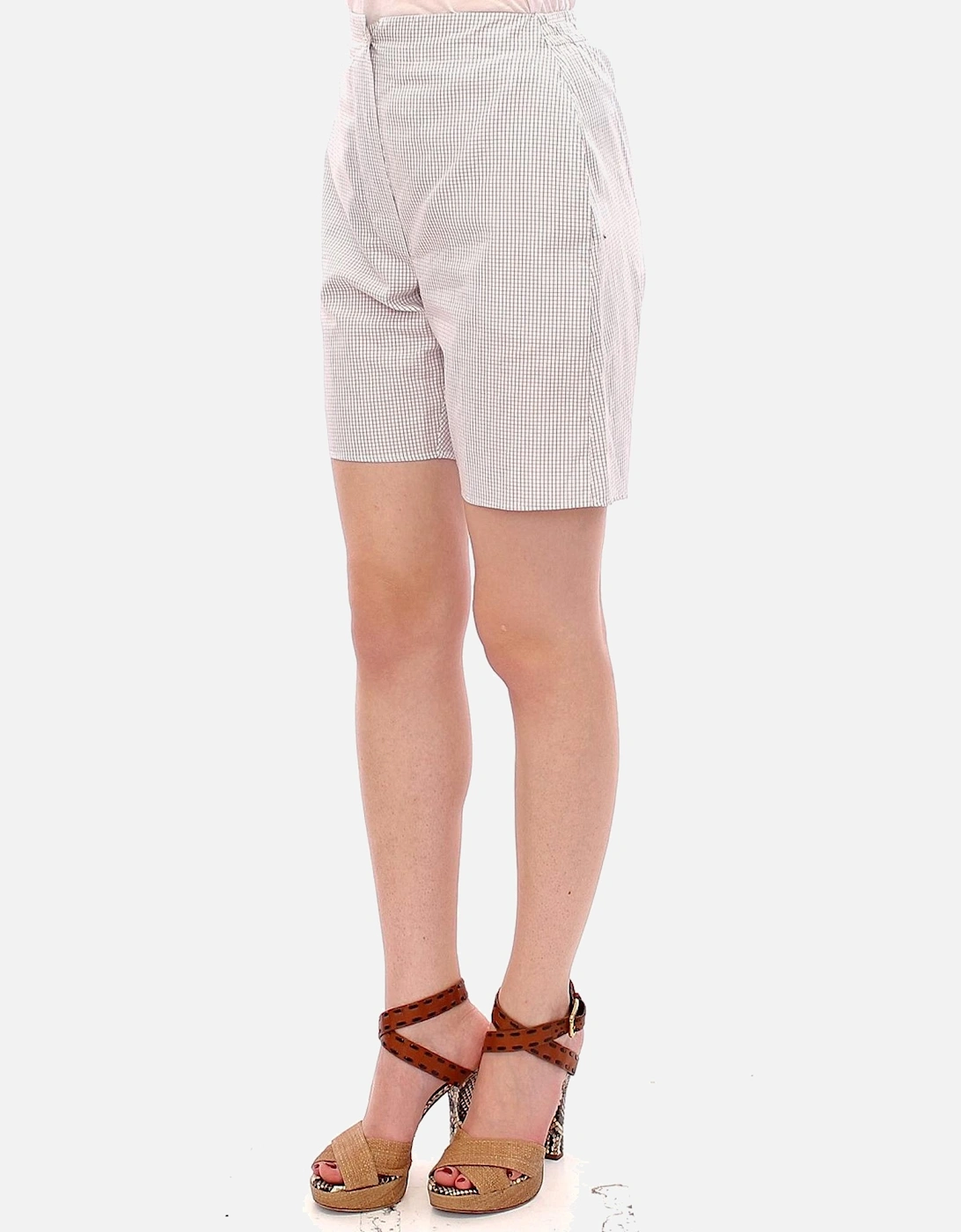 Checked Shorts Women - White