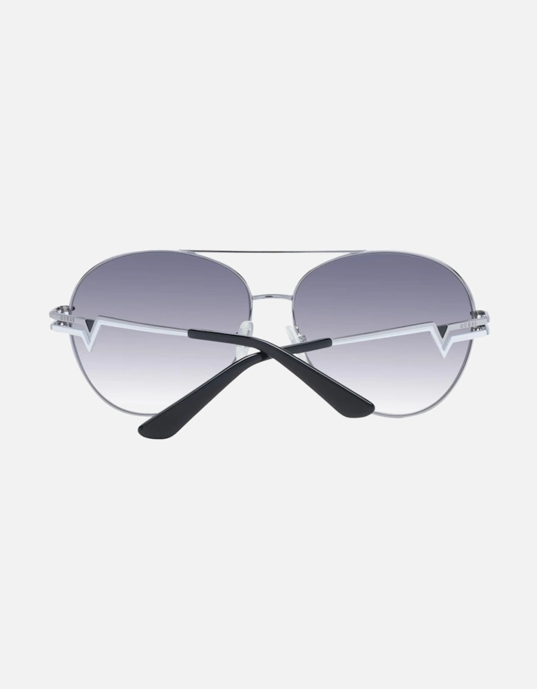 Gunmetal Aviator Sunglasses with Blue Gradient Lenses - Category 3