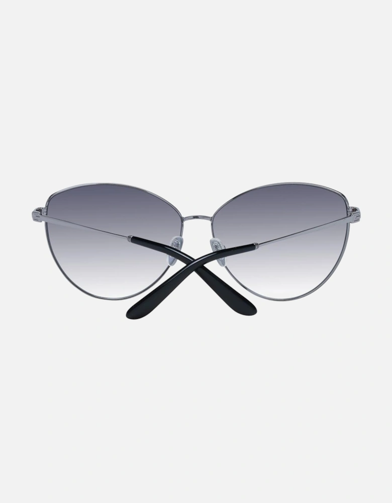 Gunmetal Cat Eye Sunglasses with Gradient Lenses Women - Gray