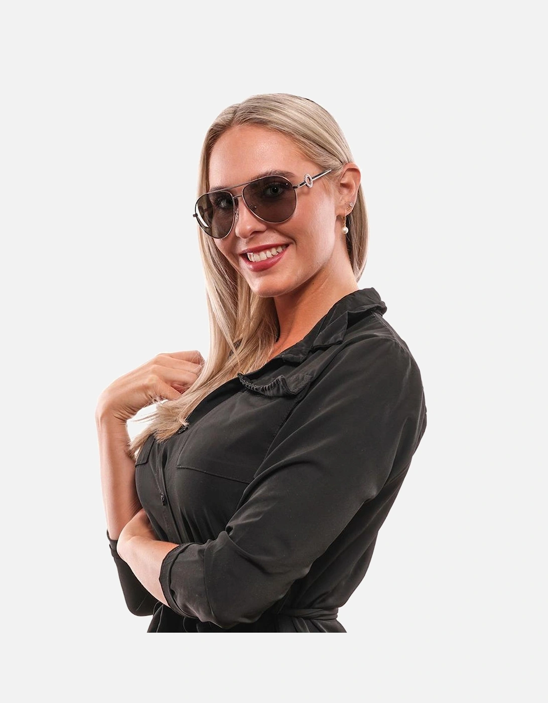 Aviator Sunglasses GU7629 Women - Silver