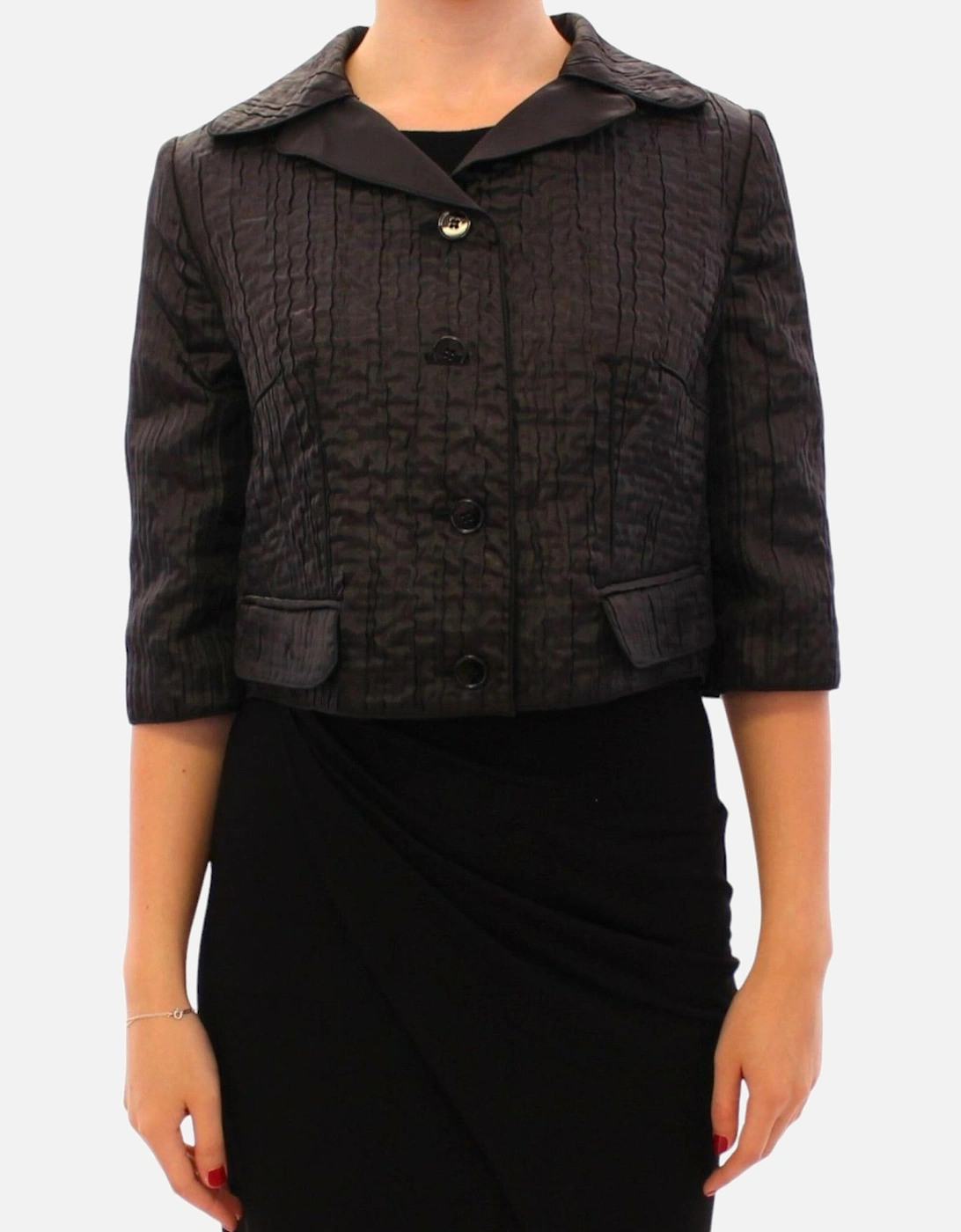 Dolce Gabbana Cropped Jacket Women - Black Jackets, 7 of 6
