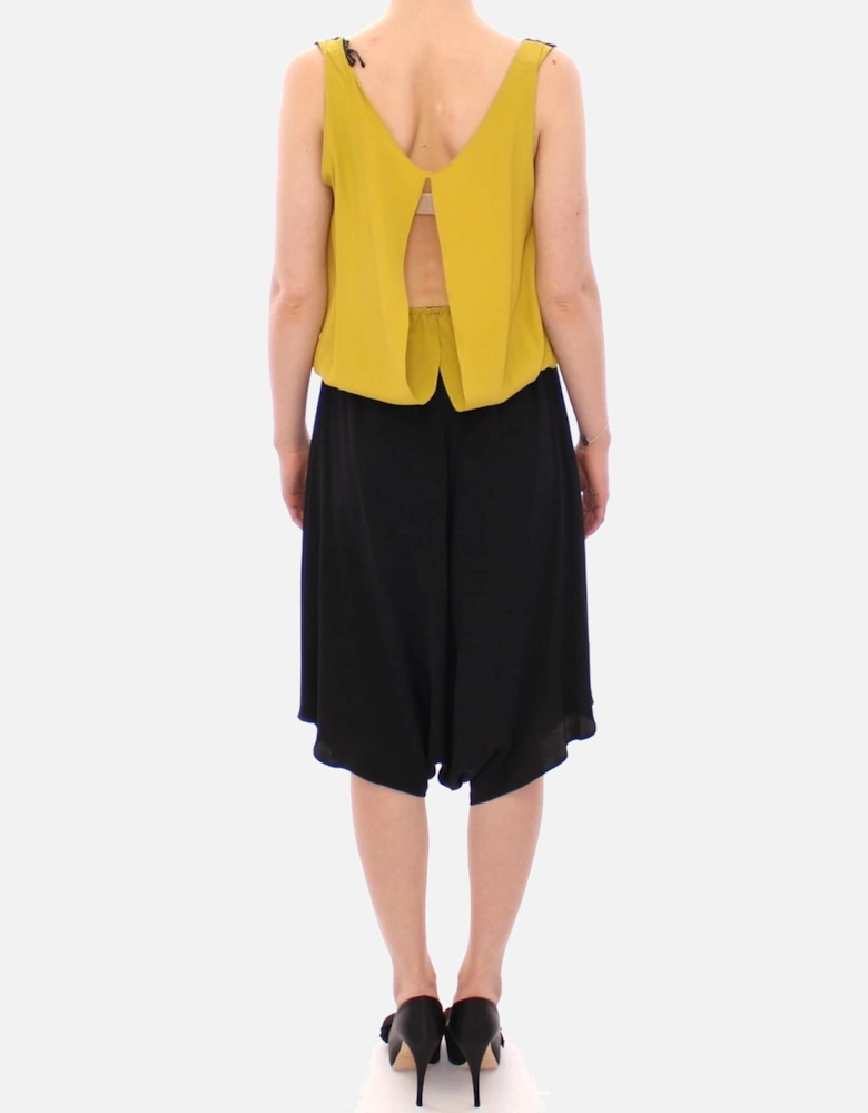 Silk Acetate Sleeveless Shift Dress Women - Black Dresses