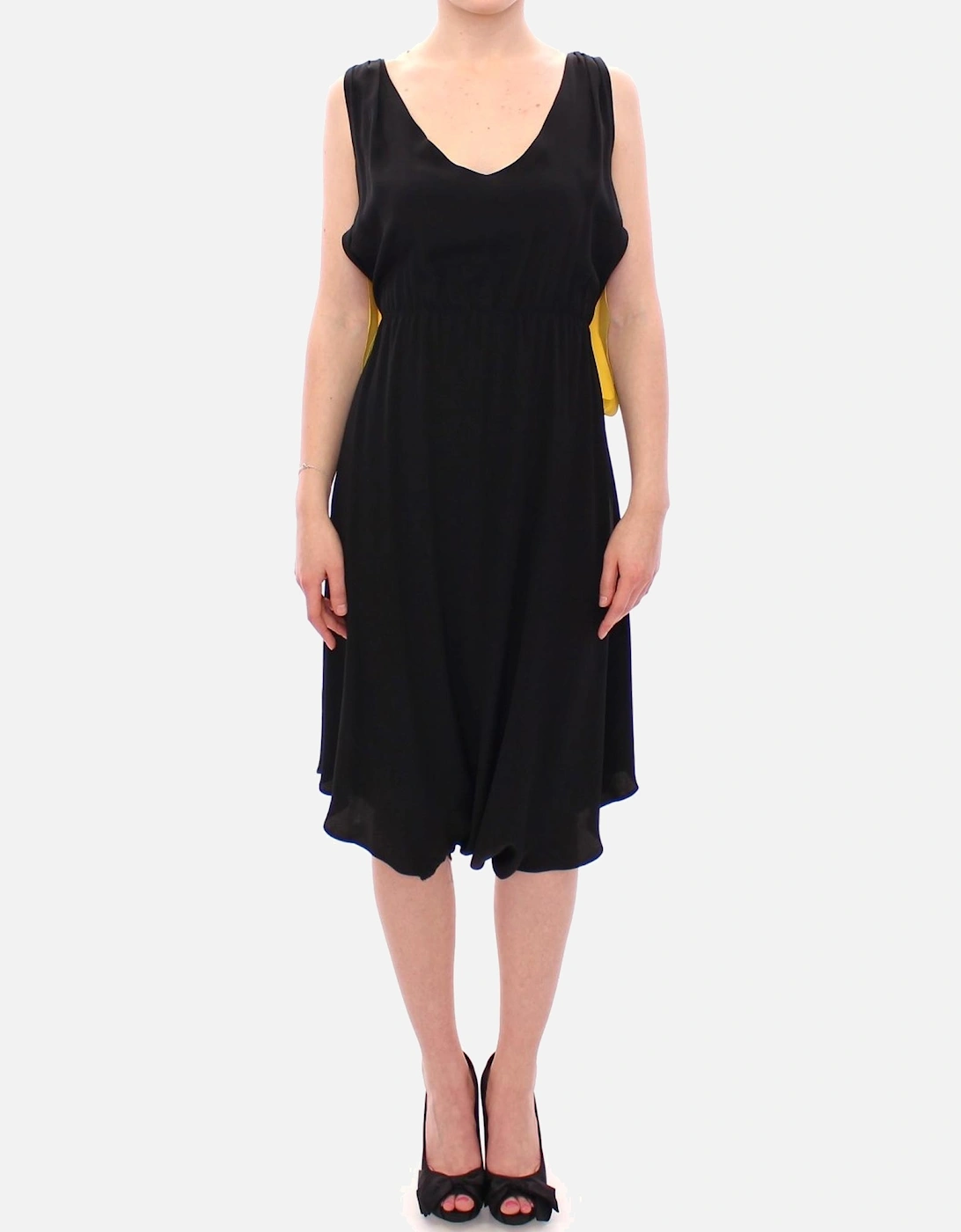 Silk Acetate Sleeveless Shift Dress Women - Black Dresses, 7 of 6