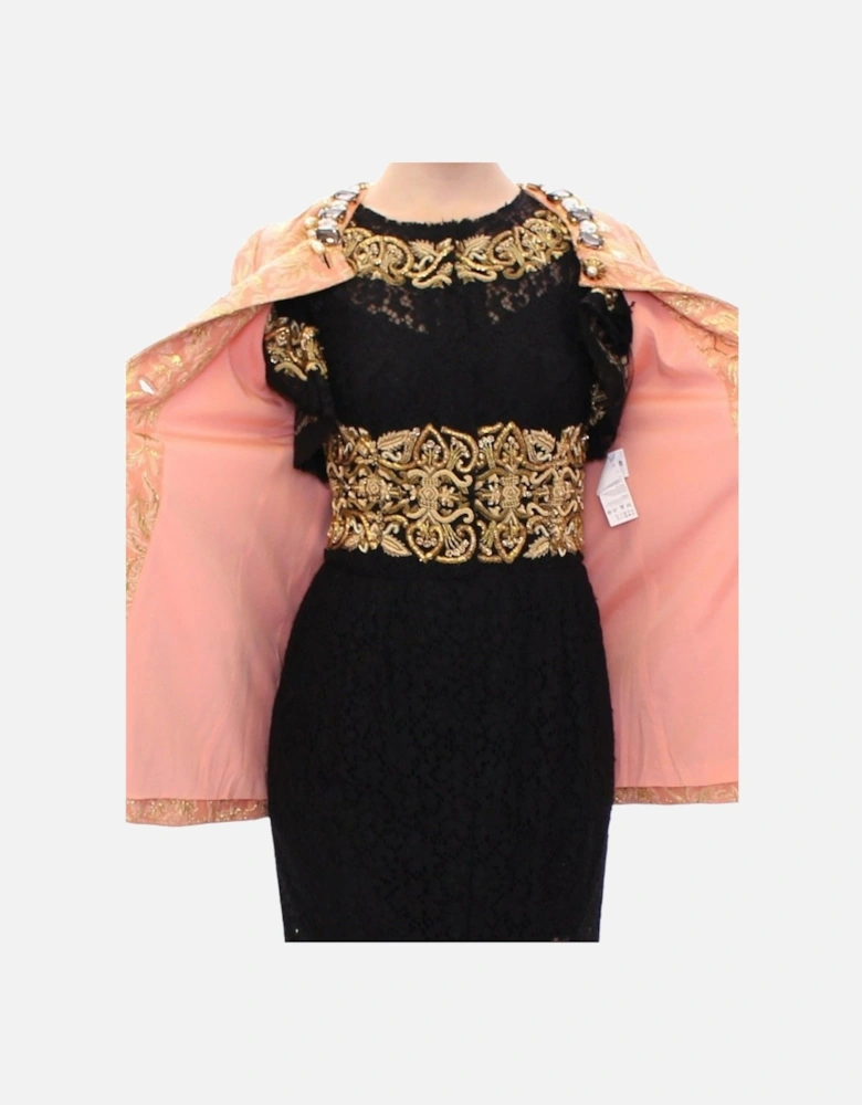 Brocade Jacket Skirt Set Peach Floral Women - Pink Jackets