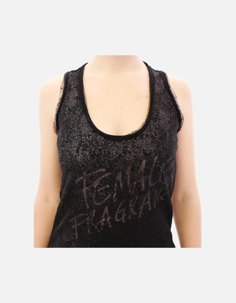 Stretch Motive Mini Dress with Lace Detailing Women - Black Dresses