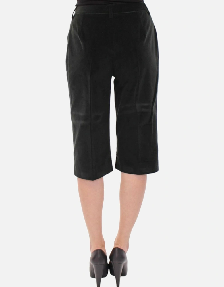 Velvet Shorts Midlength Style Women - Black