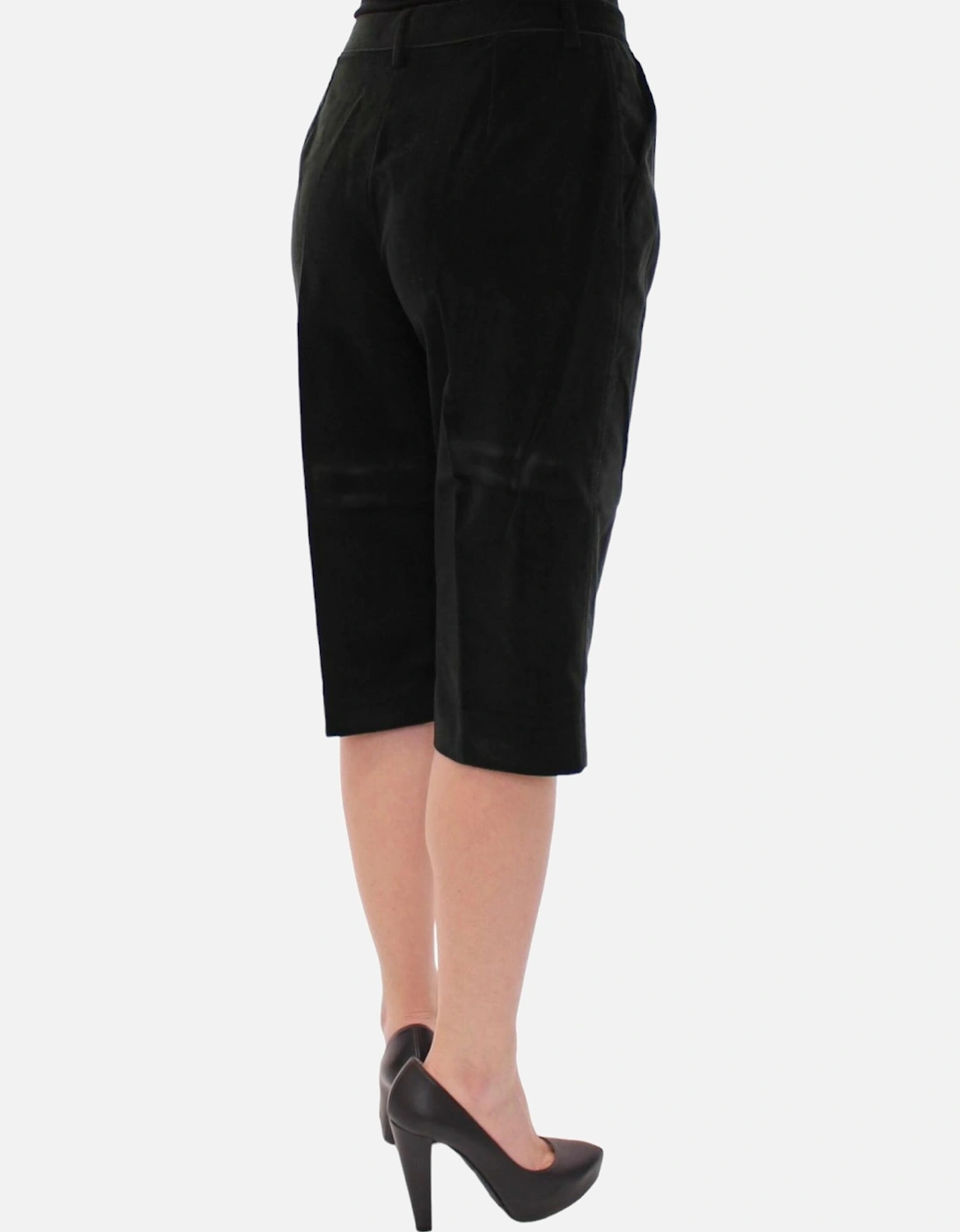 Velvet Shorts Midlength Style Women - Black