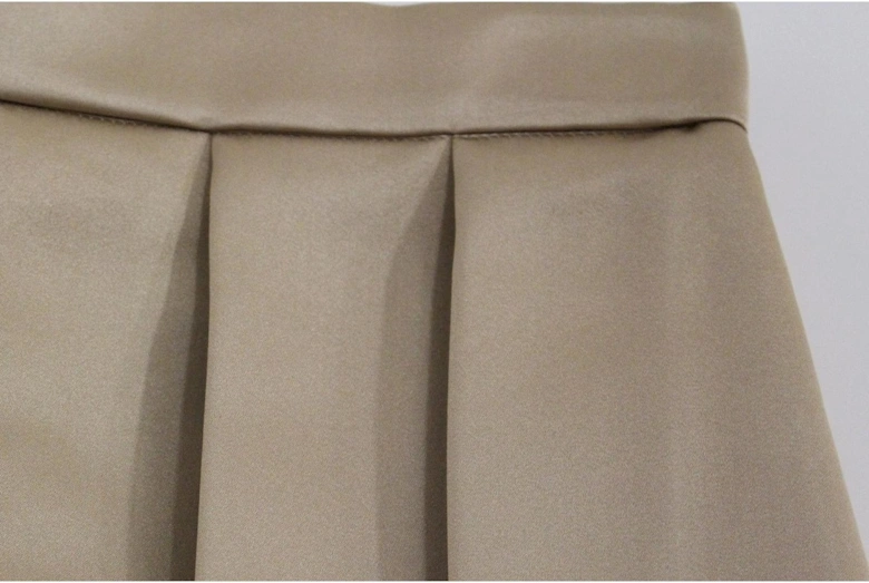 Pleated Midi Skirt Women - Brown