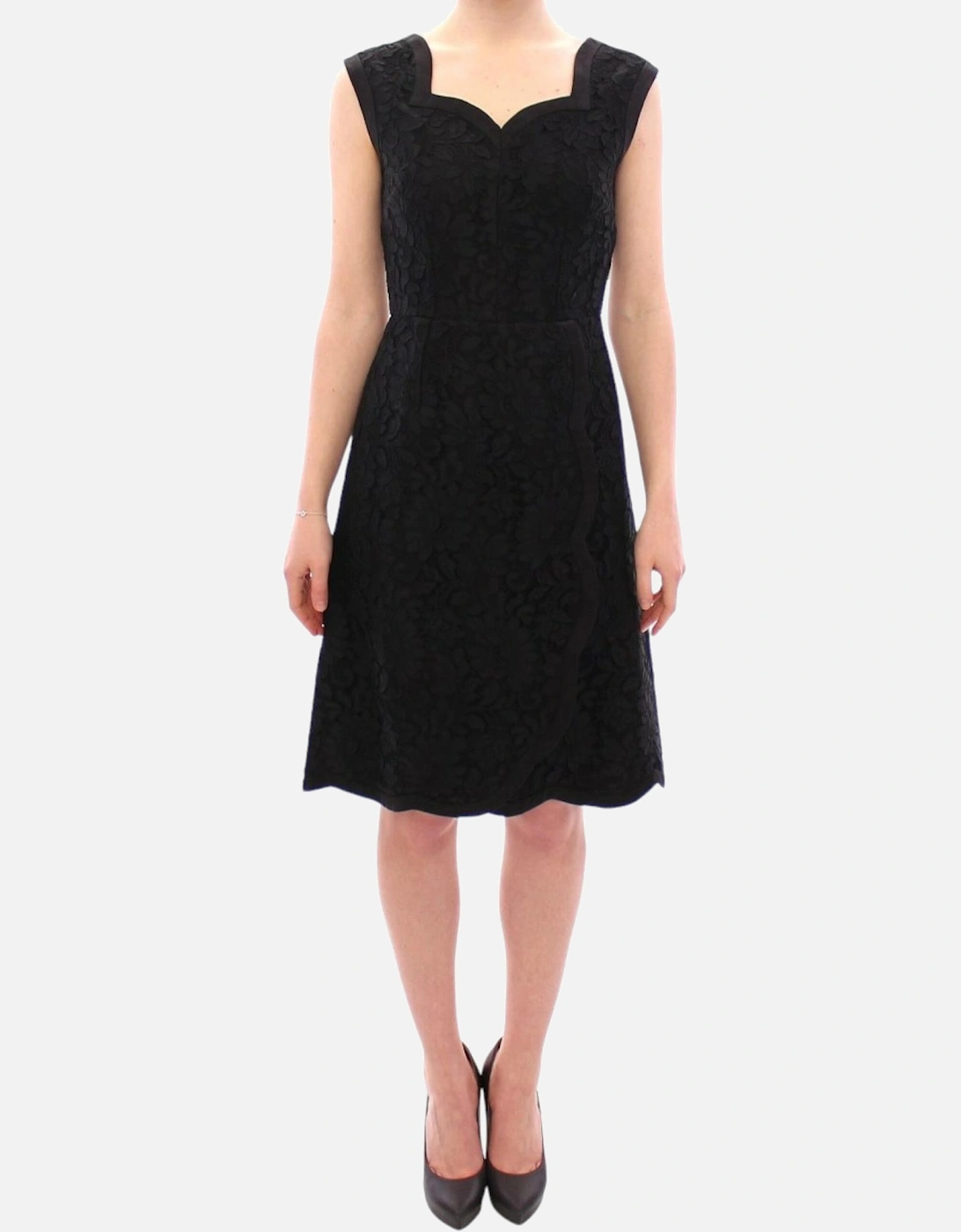 Lace Aline Dress Sweetheart Neck Women - Black Dresses, 6 of 5