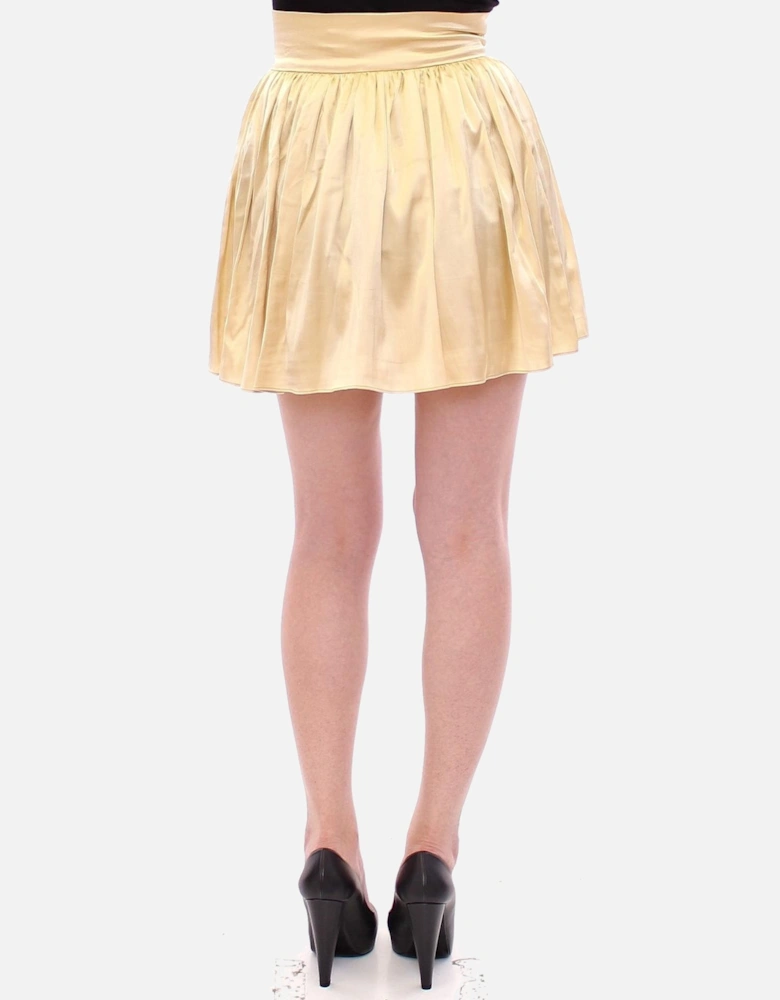 Embroidered Mini Skirt Women - Beige