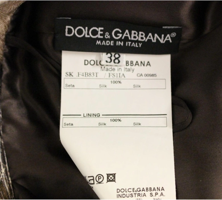 Dolce Gabbana Animal Print Pleated Midi Skirt Women - Brown