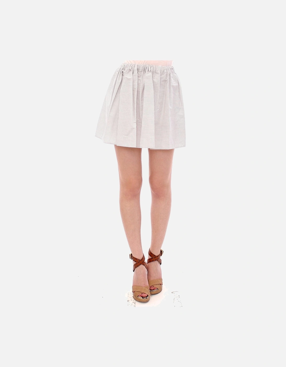 Mini Gingham Skirt Women - White, 7 of 6